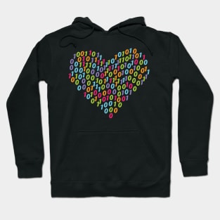 Binary Heart Colorful Hoodie